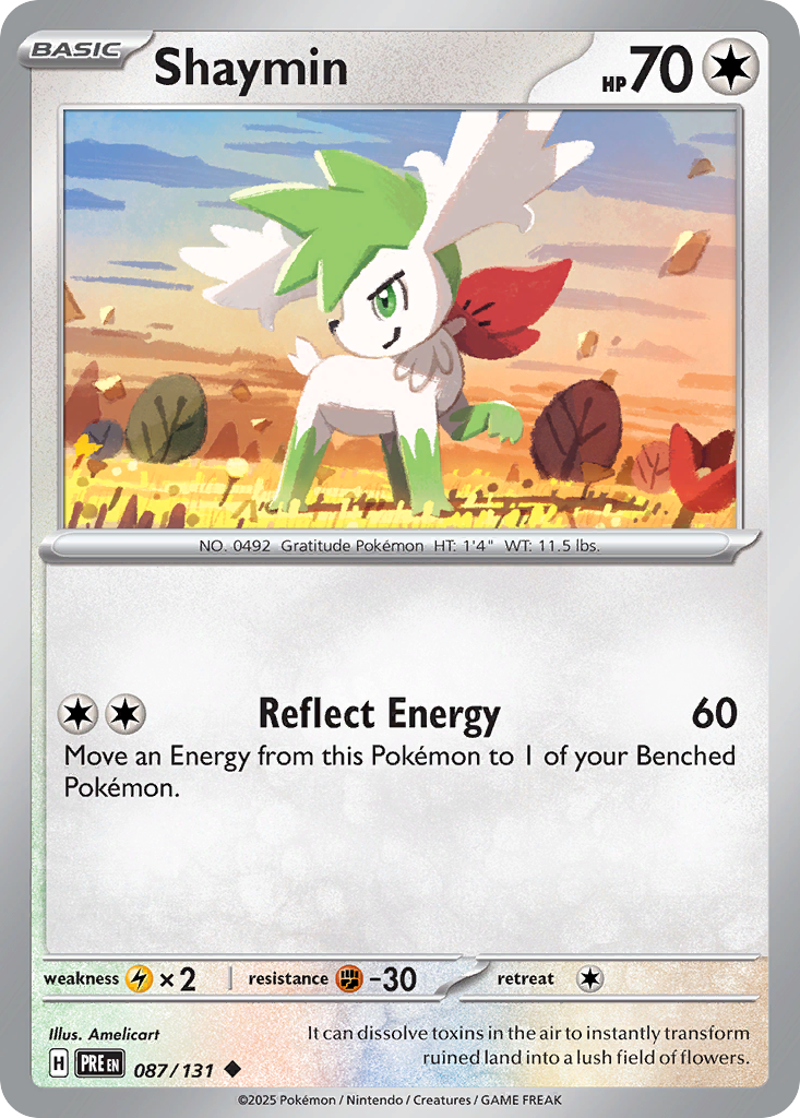 Prismatic Evolutions Shaymin #087/131